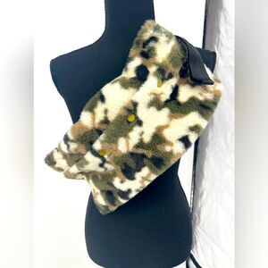 New Fanny pack and or cross‎ body army fuzzy bag